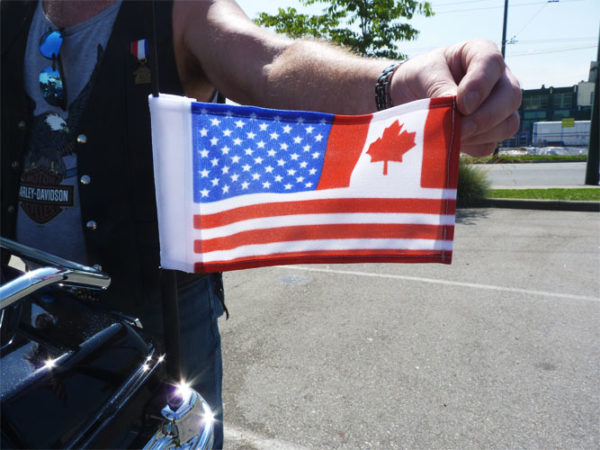 Flags in action.