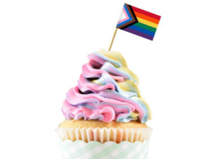 Inclusive Pride Cupcake Flags