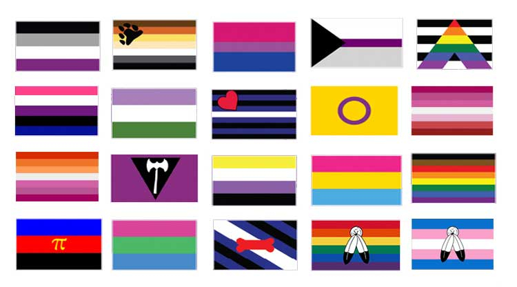 LGBTQ+ Identity Flags