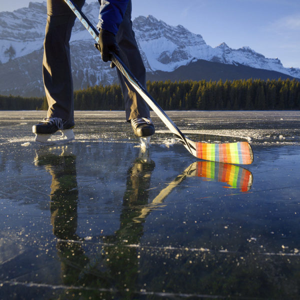 Demo on a hockey stick (hockey stick not included)